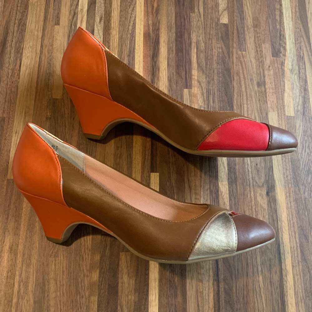 BC Retro Patchwork Pumps - Picture 4 of 10